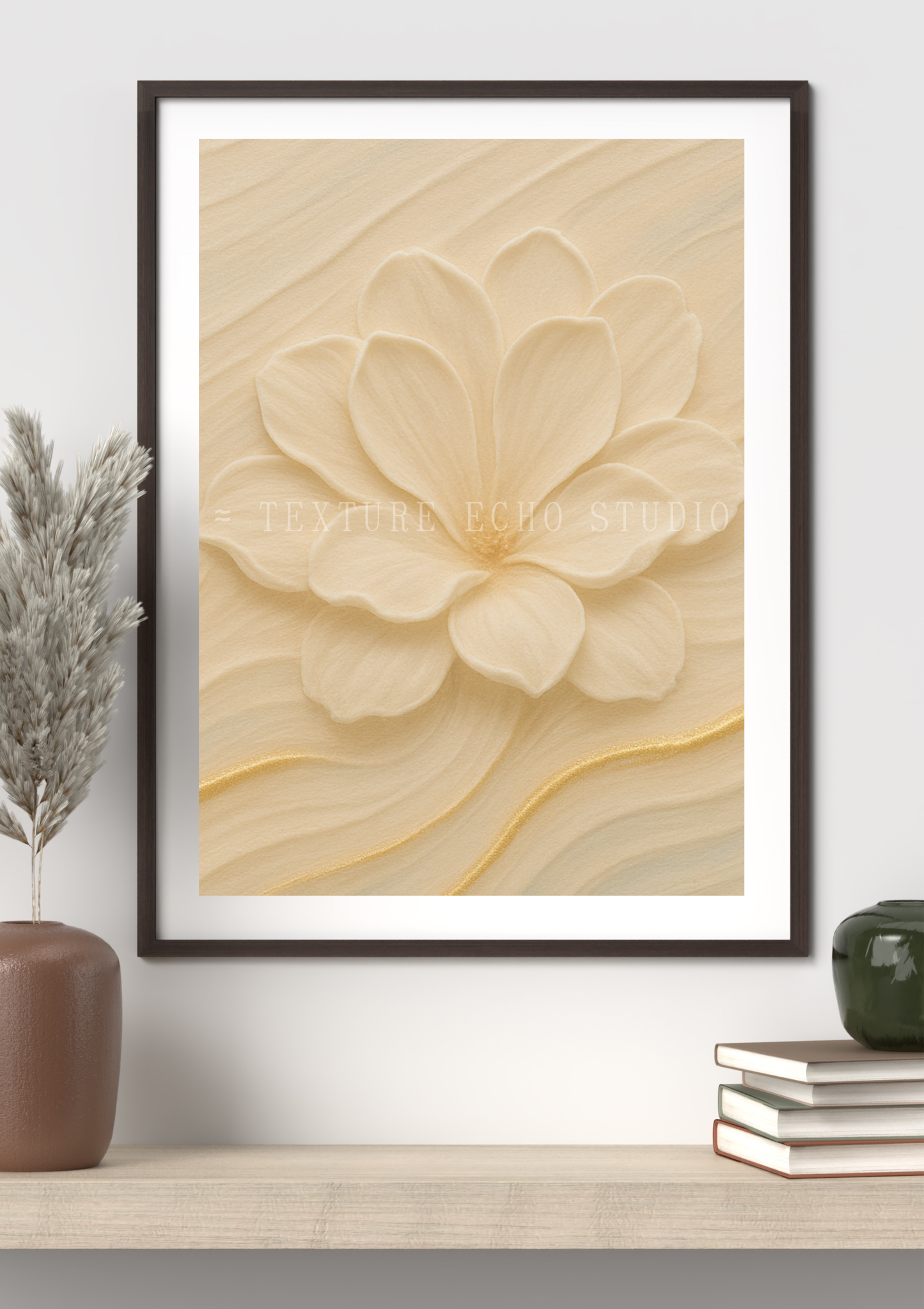 Abstract Floral Texture Art – Soft Cream & Ivory Bloom Printable Wall Art Set of 3 (Digital Download)