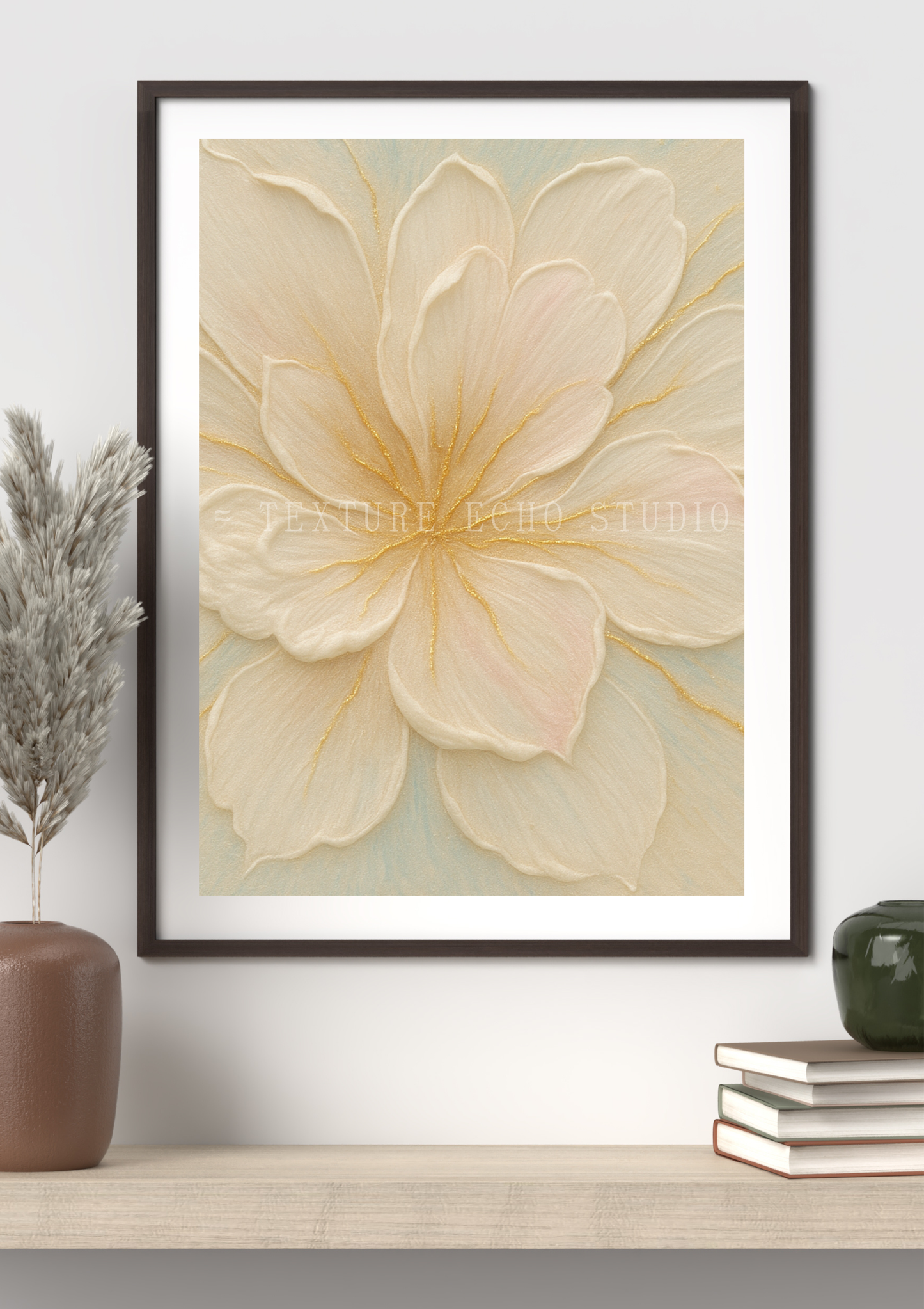 Abstract Floral Texture Art – Soft Cream & Ivory Bloom Printable Wall Art Set of 3 (Digital Download)