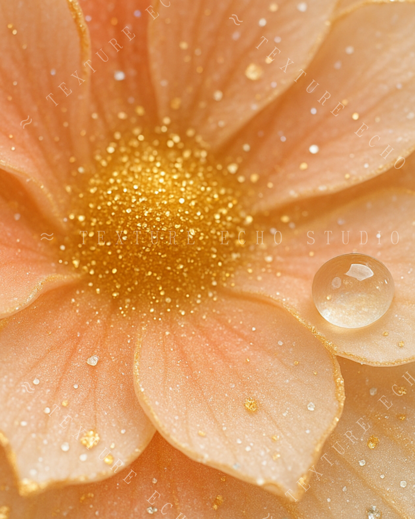 Abstract Flower Texture Art – Soft Gold & Champagne Printable Wall Art Set of 3 (Digital Download)