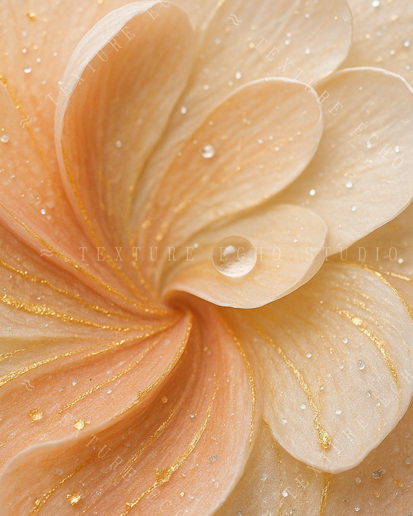 Abstract Flower Texture Art – Soft Gold & Champagne Printable Wall Art Set of 3 (Digital Download)