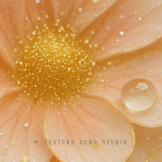 Abstract Flower Texture Art – Soft Gold & Champagne Printable Wall Art Set of 3 (Digital Download)